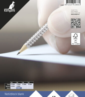Kangaro Notitieblok A5, blanco, 100 vel
