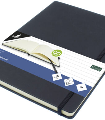 Kangaro notitieboek, A4, gelinieerd, zwart, 96 vel