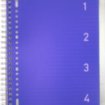 Kangaro collegeblok 4-in-1, A4, 100 vellen, gelinieerd, blauw