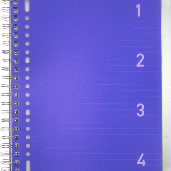 Kangaro collegeblok 4-in-1, A4, 100 vellen, gelinieerd, blauw