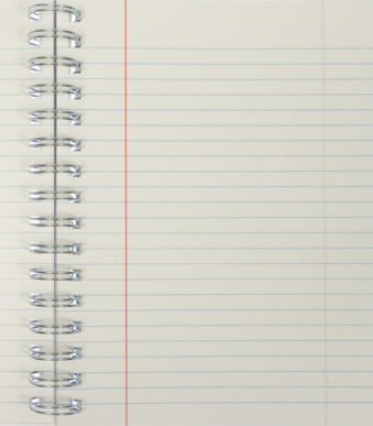 Kangaro spiraalschrift 4-in-1, A5-formaat, 100 vel, gelinieerd, rood