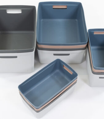 Kangaro opbergbox, PP, 5 liter, grijs