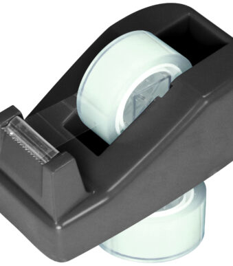 Kangaro Tafelplakbandhouder met 2 rollen plakband, diverse kleuren