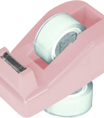 Kangaro Tafelplakbandhouder met 2 rollen plakband, diverse kleuren