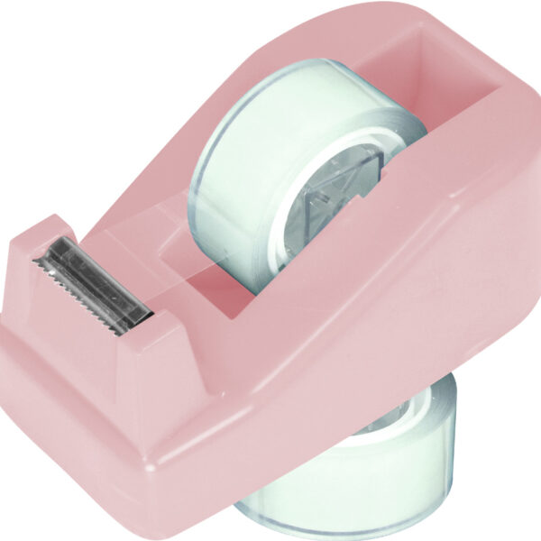 Kangaro Tafelplakbandhouder met 2 rollen plakband, diverse kleuren