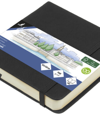 Kangaro schetsboek, 80 vellen, 120 x 120 mm, zwart