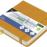 Kangaro schetsboek, 80 vel, 120 x 120 mm, oker