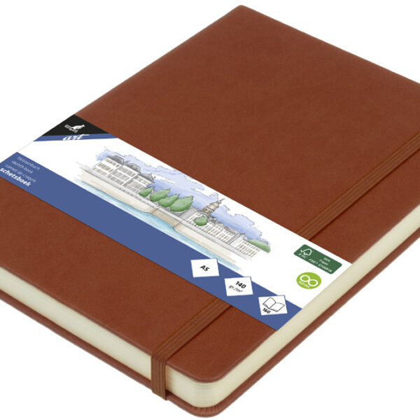 Kangaro schetsboek, 80 vellen, A5, cognac