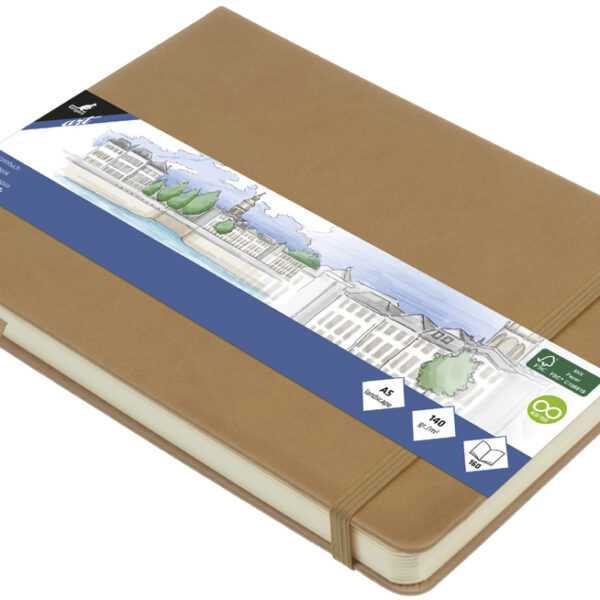 Kangaro schetsboek, 80 vel, A5 liggend, taupe