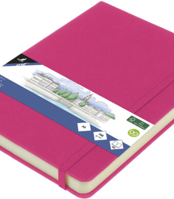 Kangaro schetsboek, 80 vel, A5, felroze