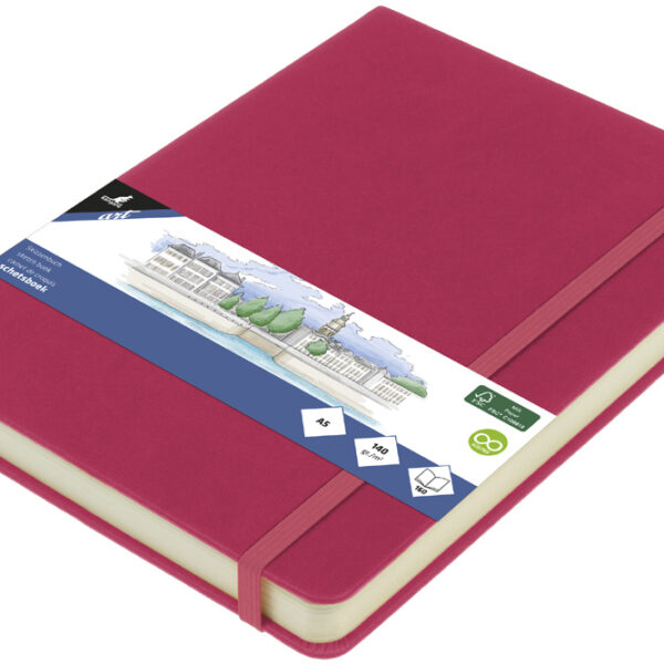 Kangaro schetsboek, 80 vellen, A5, robijnrood