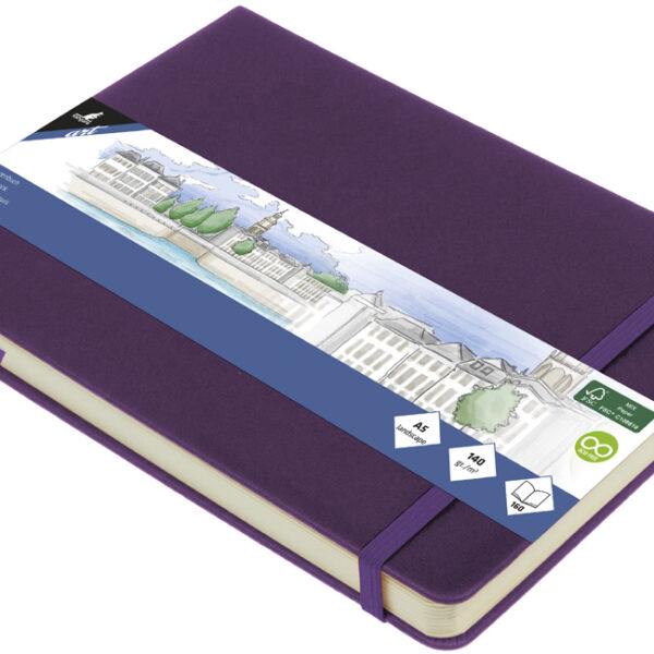 Kangaro schetsboek, 80 vel, A5 liggend, paars