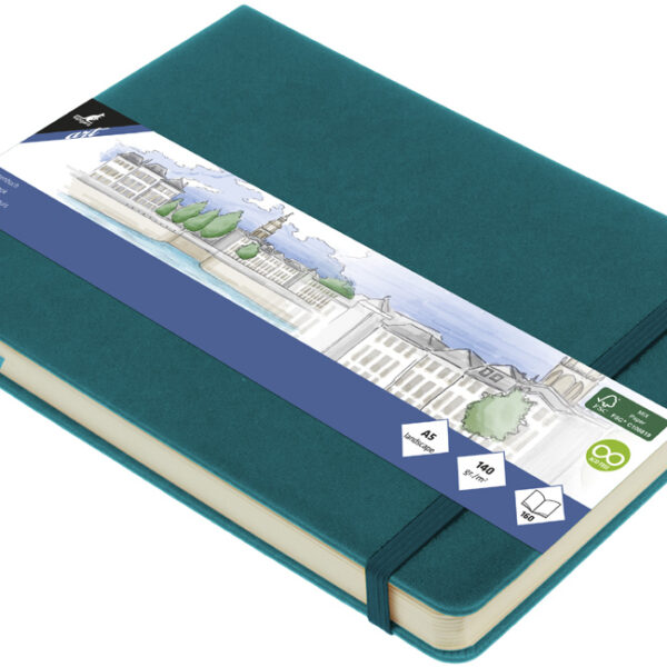 Kangaro schetsboek, 80 vellen, A5 liggend, donkerturquoise