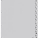 Kangaro Tabbladen Karton ECO, Cijfers 1-12, A4, 12-delig