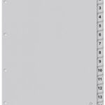 Kangaro Tabbladen met cijfers 1-15, A4, karton, 15-delig