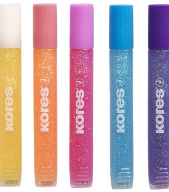 Kores Glitterlijm 'Glitter Glue', Pasteltinten