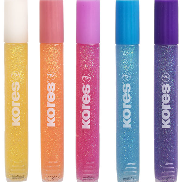 Kores Glitterlijm 'Glitter Glue', Pasteltinten