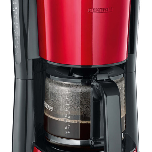 SEVERIN koffiezetapparaat KA 4817, 1.000 W, rood/zwart