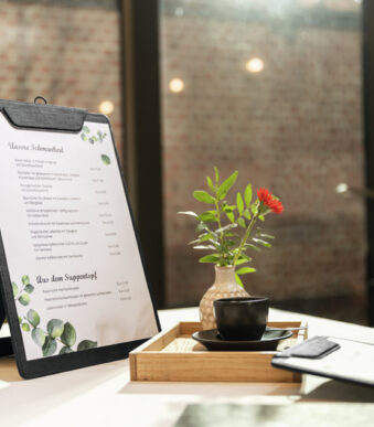 Sigel menukaart-klembord, A5, antraciet