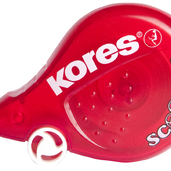 Kores Wegwerp correctieroller 'SCOOTER', 4,2 mm x 8 m, rood