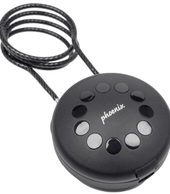 Phoenix sleutelkluis PALM KS0212EC met staalkabel, zwart