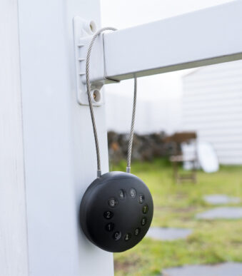 Phoenix sleutelkluis PALM KS0212EC met staalkabel, zwart