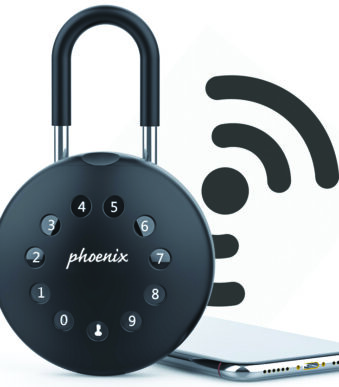 Phoenix sleutelkluis PALM KS0213ES met hangslot, zwart
