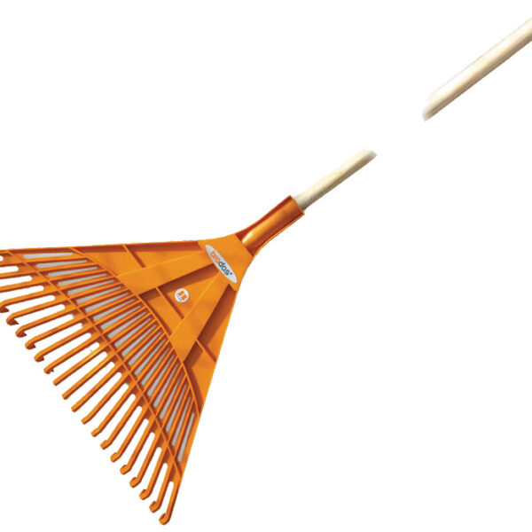 Bradas bladhark Quick Fit met houten steel, 22 tanden