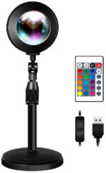 LogiLink Zonsondergang projectielamp met afstandsbediening, zwart