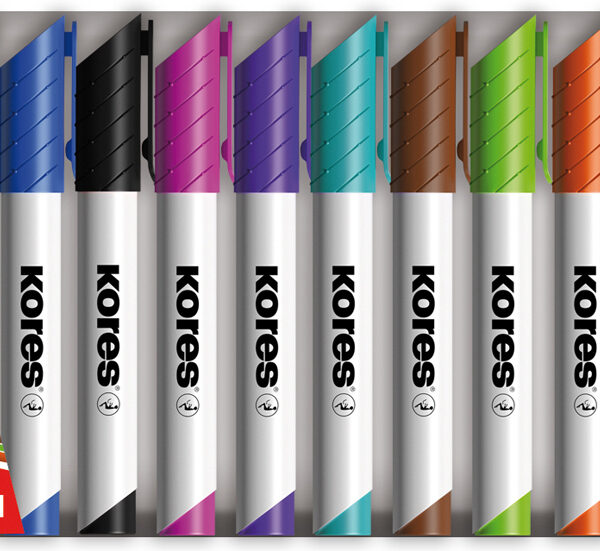 Kores whiteboard markers K MARKER XW1, ronde punt, etui van 10 stuks