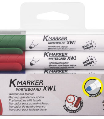Kores whiteboardmarkers 'K MARKER', set van 4 stuks