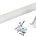 BRÜDER MANNESMANN Pneumatische deurdranger, wit