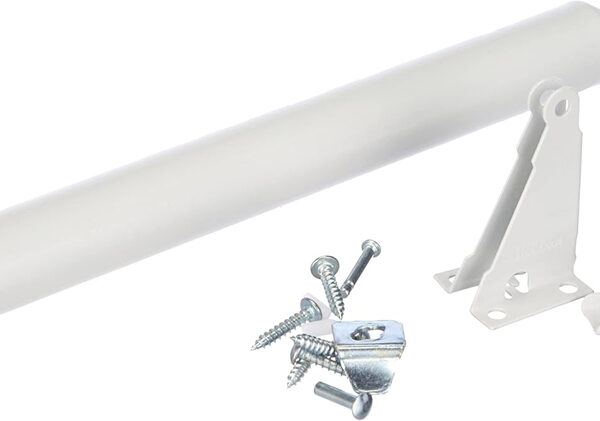 BRÜDER MANNESMANN Pneumatische deurdranger, wit