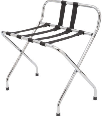 MOOR Bagagerek MARY II met rugleuning, chroom, zilver