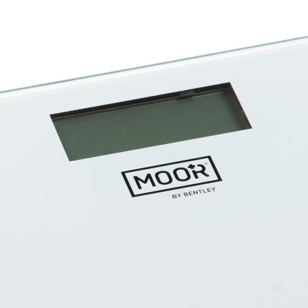 MOOR Digitale Personenweegschaal FAJAH met LCD-display, wit