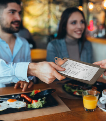 Securit Houten klembord voor rekeningen, bruin