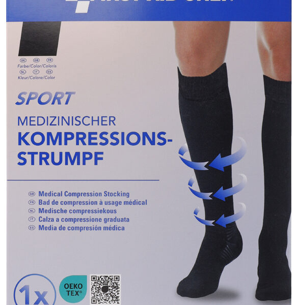 FIRST AID ONLY Compressiekous SPORT, knielang, maat L