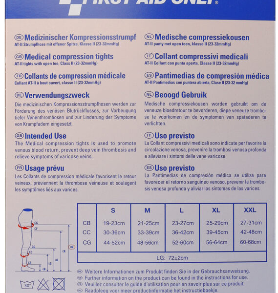 FIRST AID ONLY Compressiekous, M, zwart