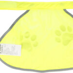 FIRST AID ONLY veiligheidshesje voor honden met pootafdrukken, geel, maat S