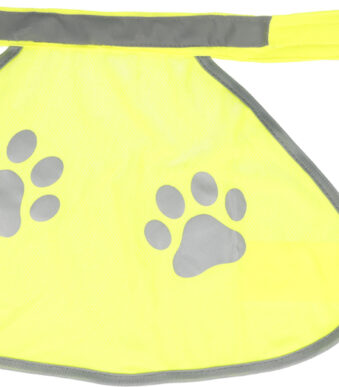 FIRST AID ONLY Veiligheidsvest voor honden met pootafdruk, geel, maat L
