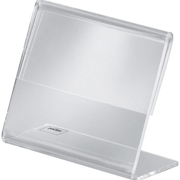 sigel info-/prijskaarthouder, acryl, DIN A8 liggend, schuin