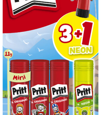 Pritt lijmstift BTS 2023, Multipack, 3x 11 g + 1x 10 g