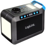LogiLink Mobiele oplader/powerstation, 200 Watt, zwart