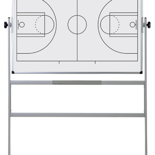Bi-Office mobiel whiteboard, basketbalveld, 1200x900 mm