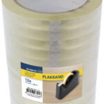 RAADHUIS Plakband, 12 mm x 66 m, PP, transparant