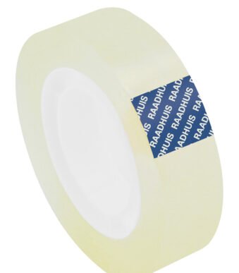 RAADHUIS Plakband, 15 mm x 33 m, PP, transparant