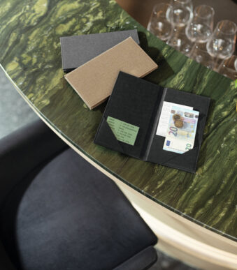 Sigel factuurmap, van polyurethaan, zwart