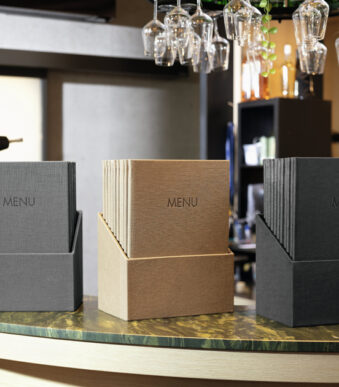 Sigel Menukaartmap, A4, zwart, verpakking van 10 stuks