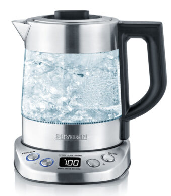 SEVERIN waterkoker WK 3473 DELUXE, glas/roestvrij staal