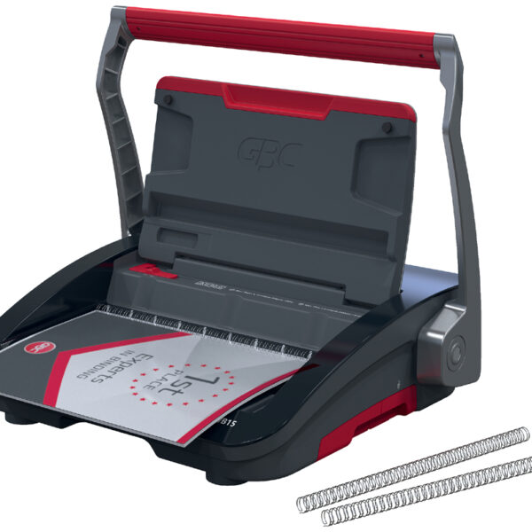 GBC WireBind WB15 inbindmachine, zwart/rood